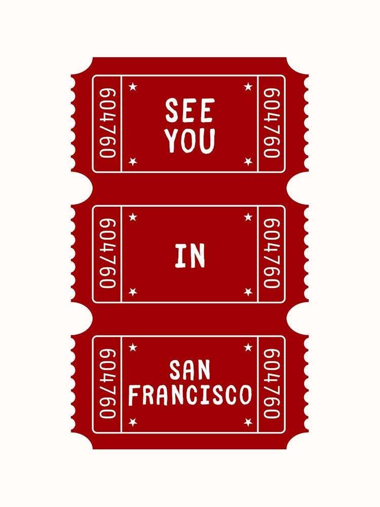 See You in San Francisco Poster
