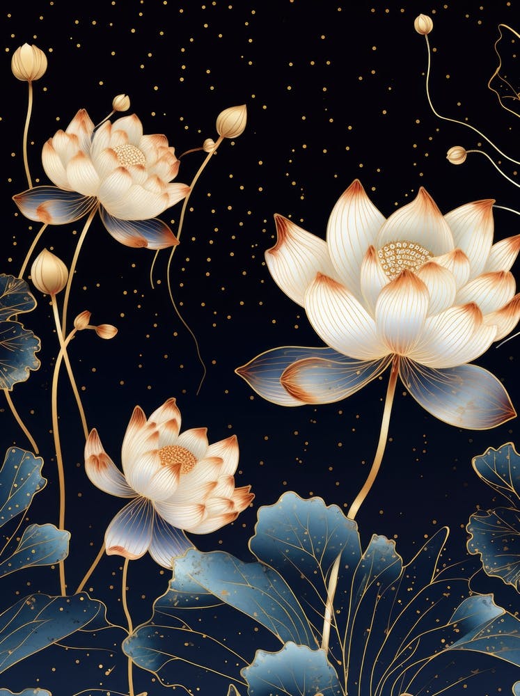Lotus Flower Painting
