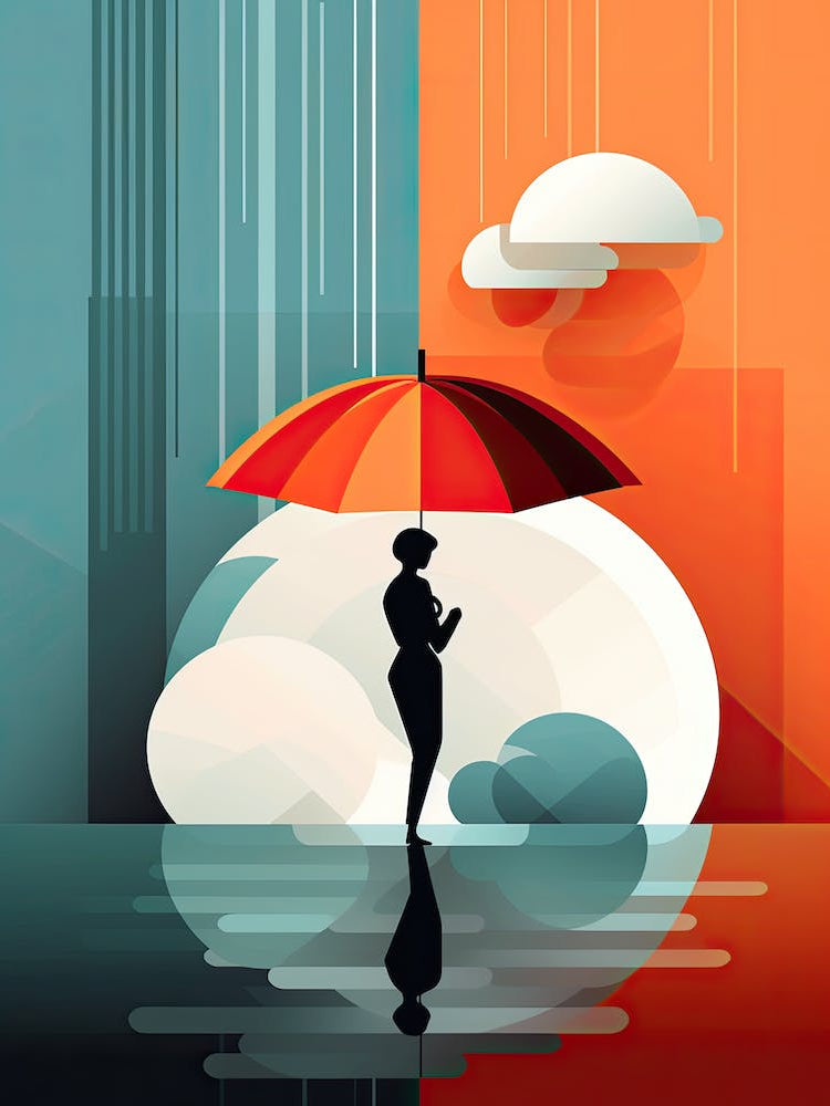 Glimpses of Her Aura: Abstract Woman's Delight