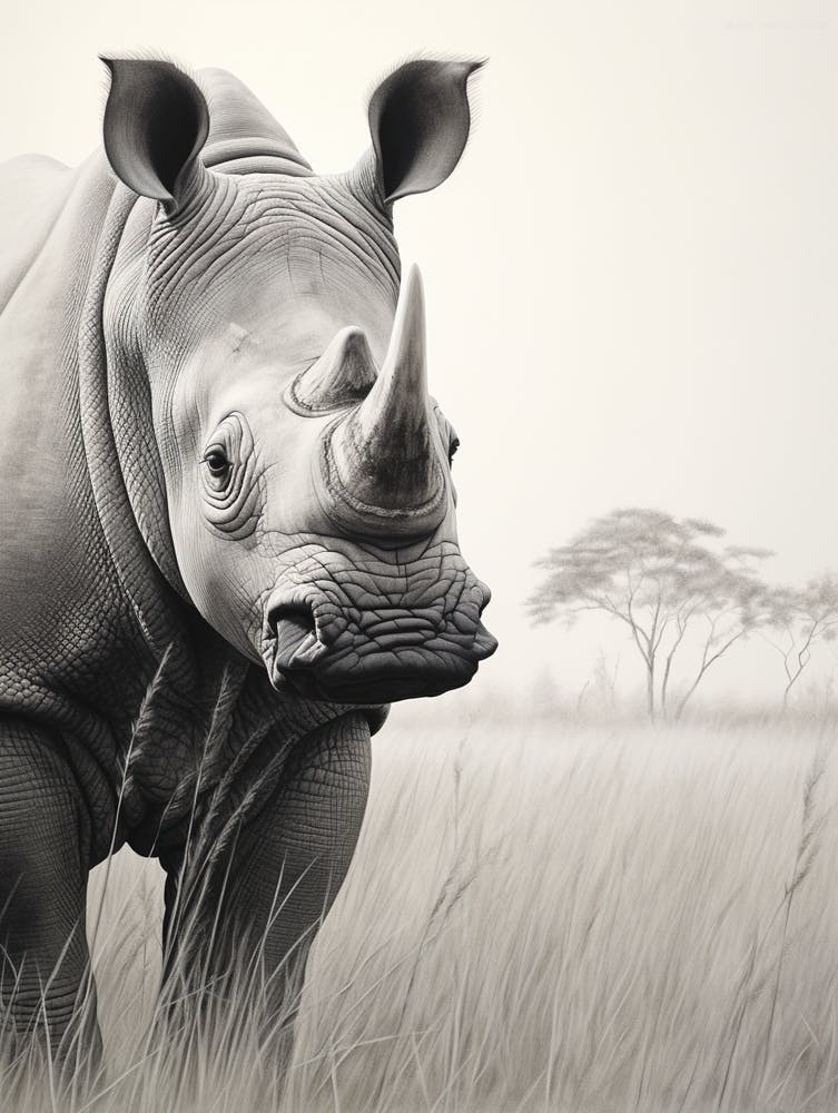 Schwarzes Nashorn Realismus 2