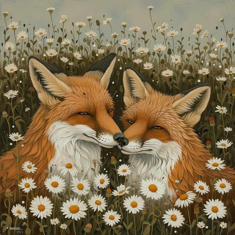 Foxes Fairycore Painting 2