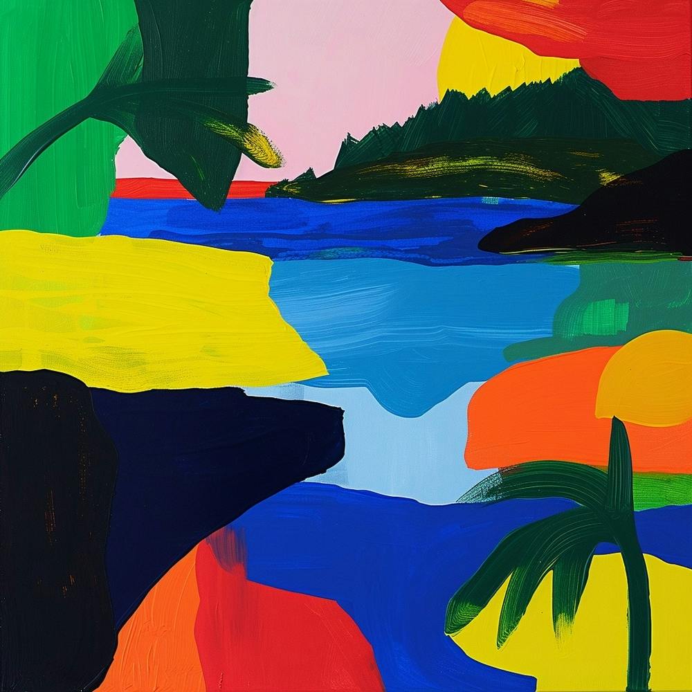 Abstract Travel Collection Virgin Islands Us 1