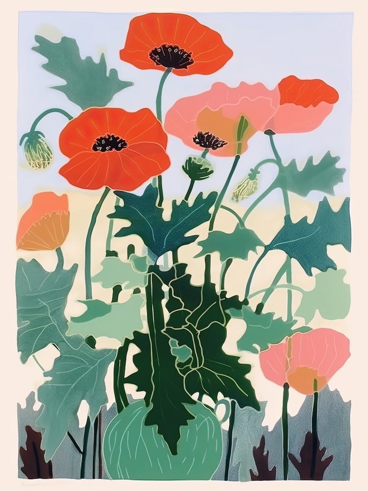 Peonies  Bouquet Flower Illustration 3