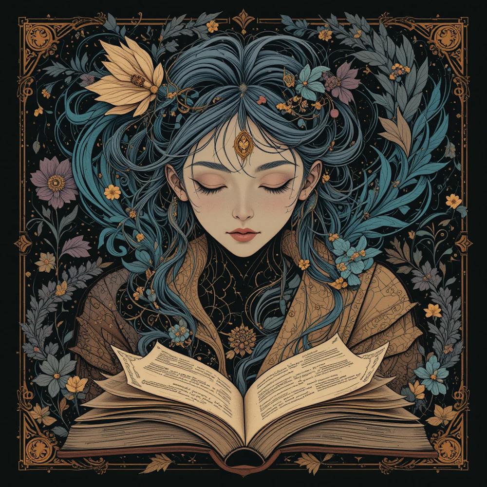 Girl Reading A Book 1