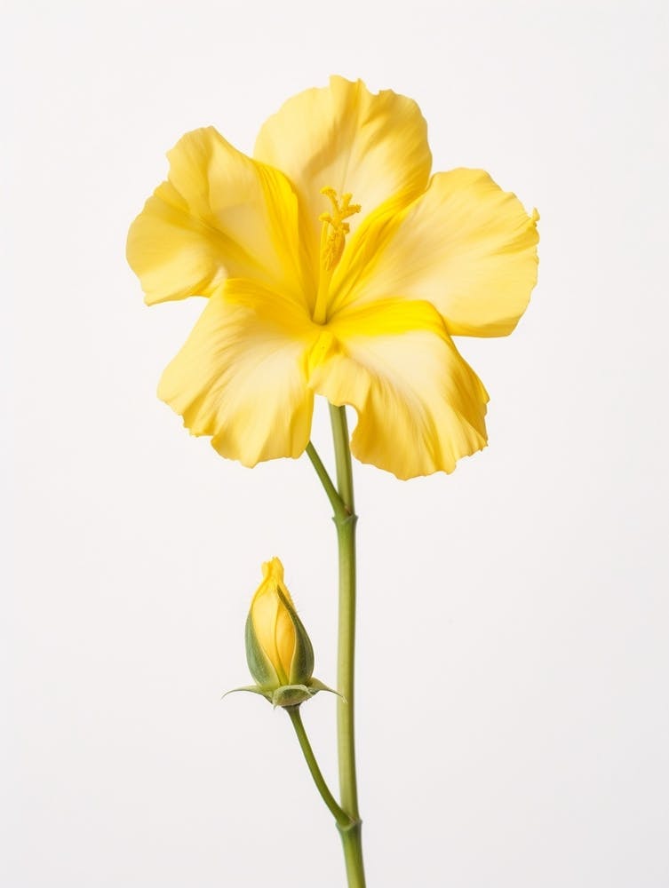 Pressed Wildflower Botanical Art Evening Primrose 2