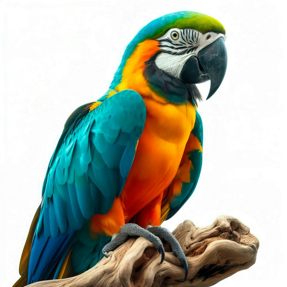 Macaw White Background