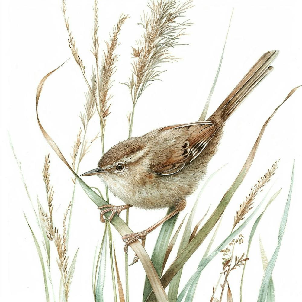 Wren Bird Drawing 1