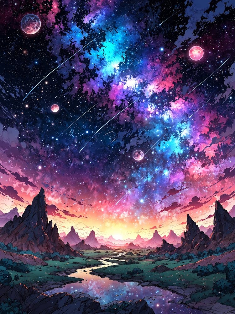 Galaxienhimmel