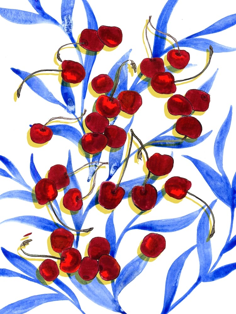 Cherries On The Table