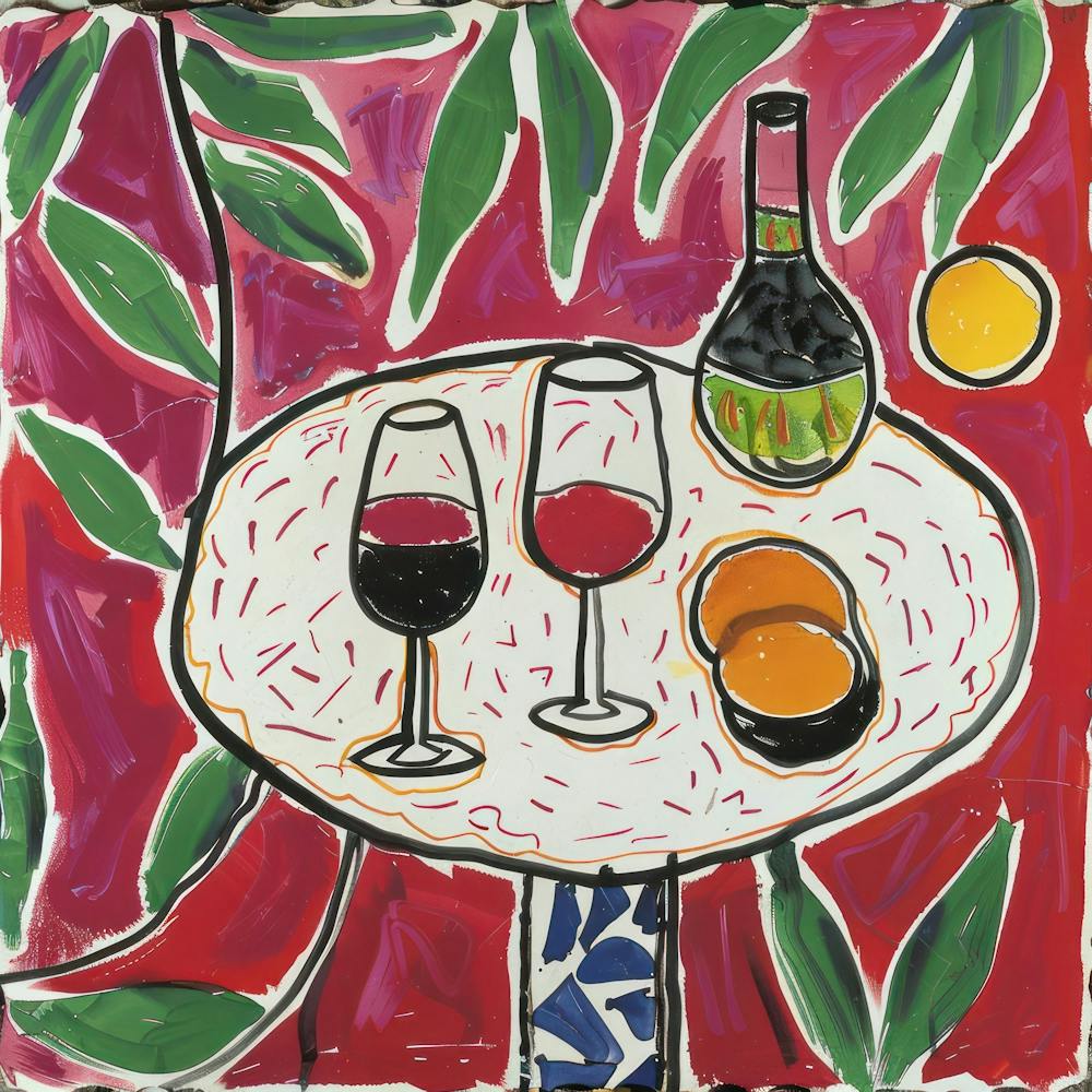 Wine With Friends Matisse Style 5