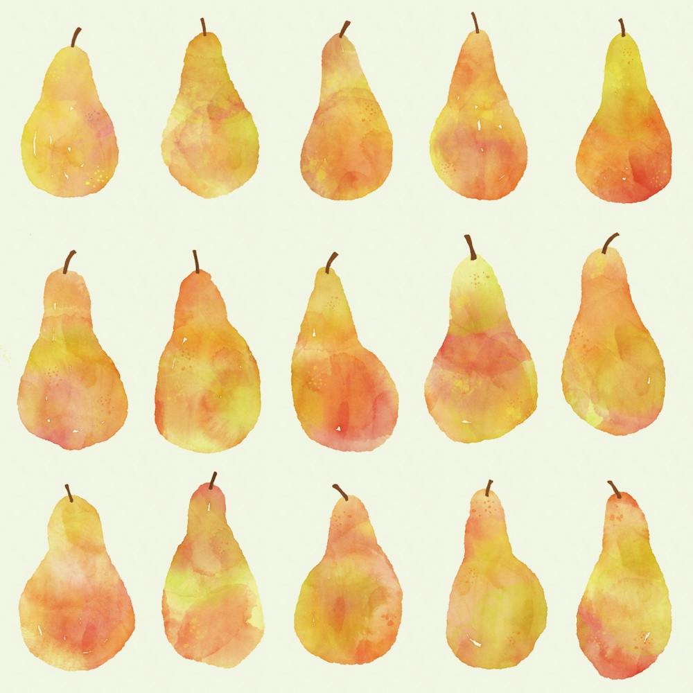 Watercolor Pears
