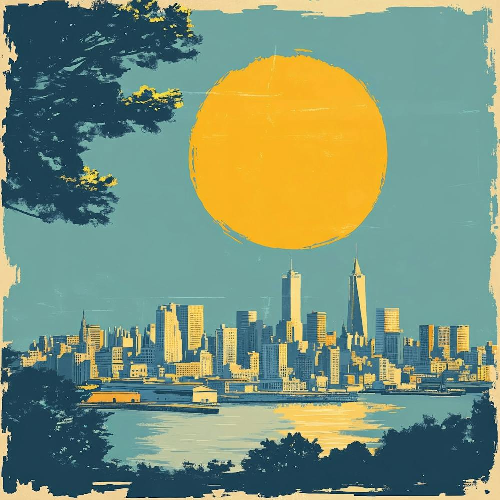 San Francisco Skyline Canvas Print Art