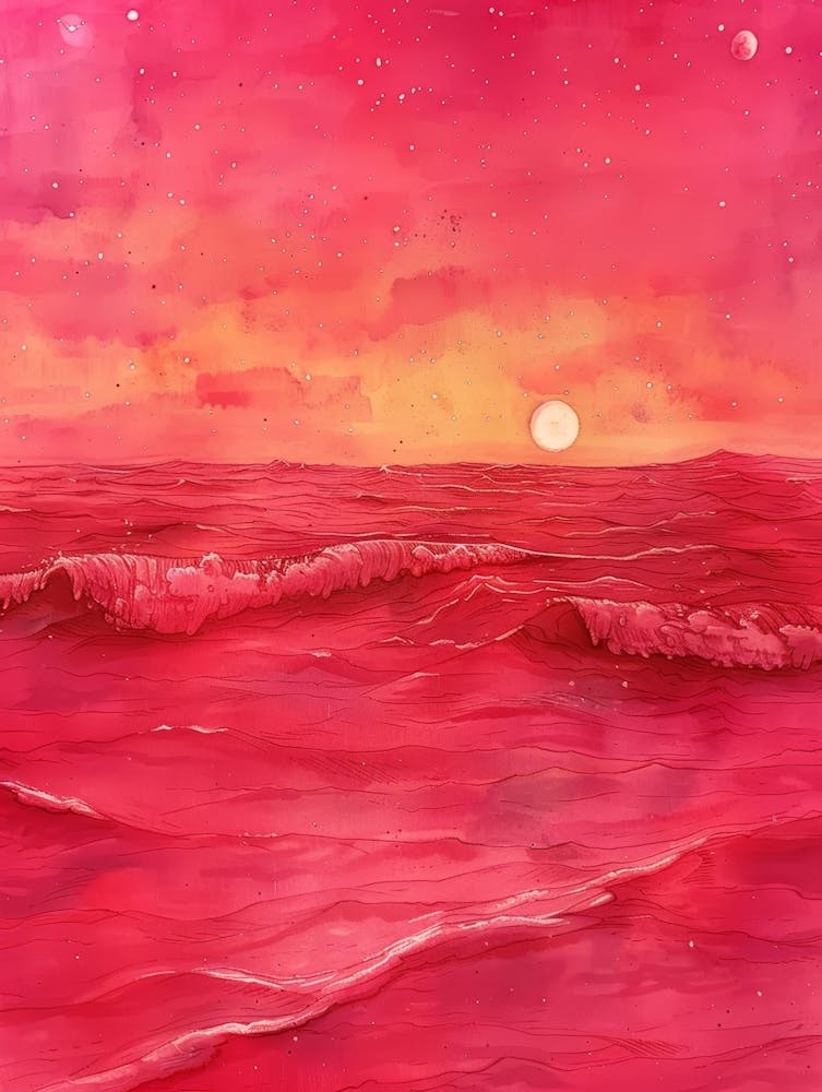 Pink Ocean Sunset