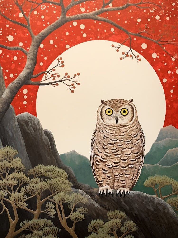 Bird Illustration Owl 2