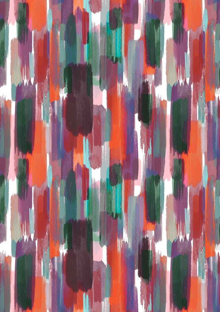 Color Brushstrokes Multi Orange