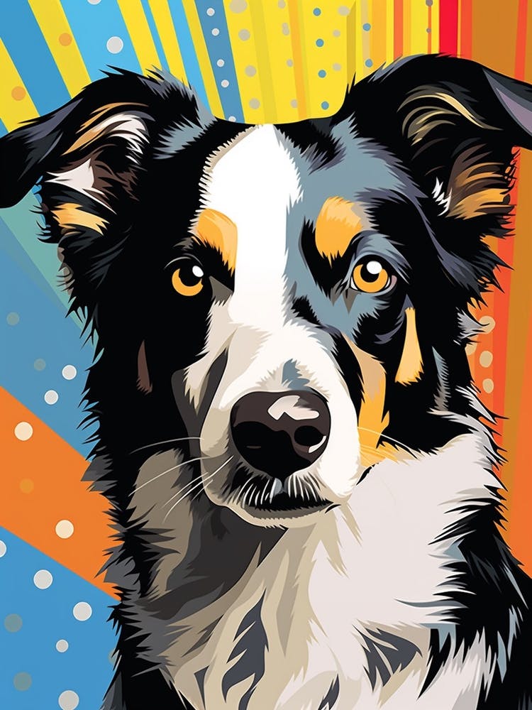 Pop Art Border Collie