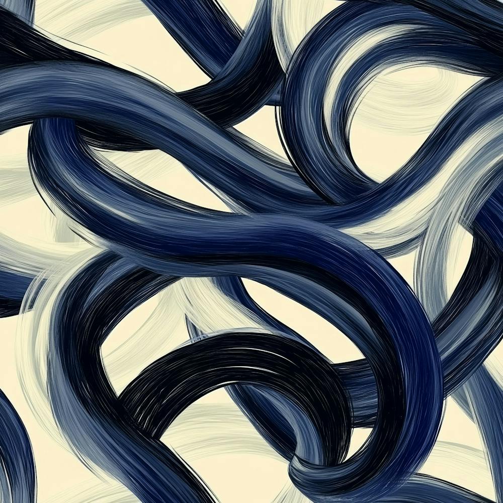 Blue And White Swirls 3