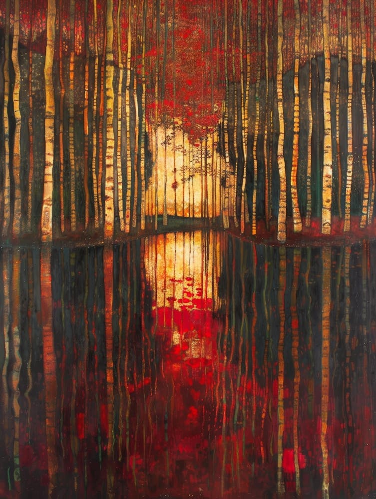Forest In Red