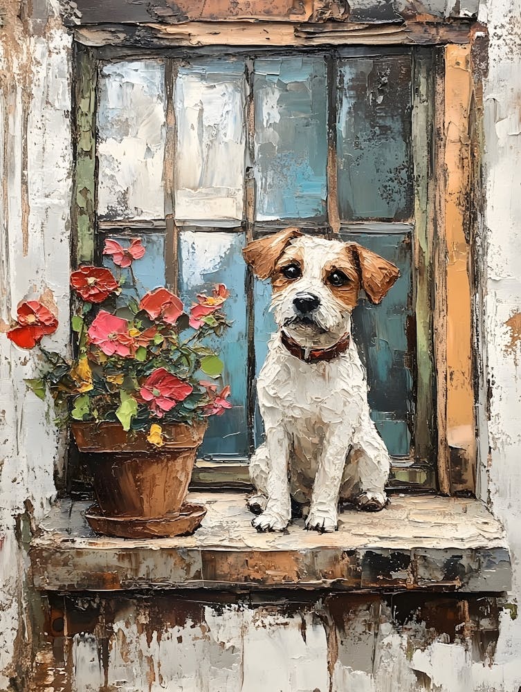 Dog In Window 5