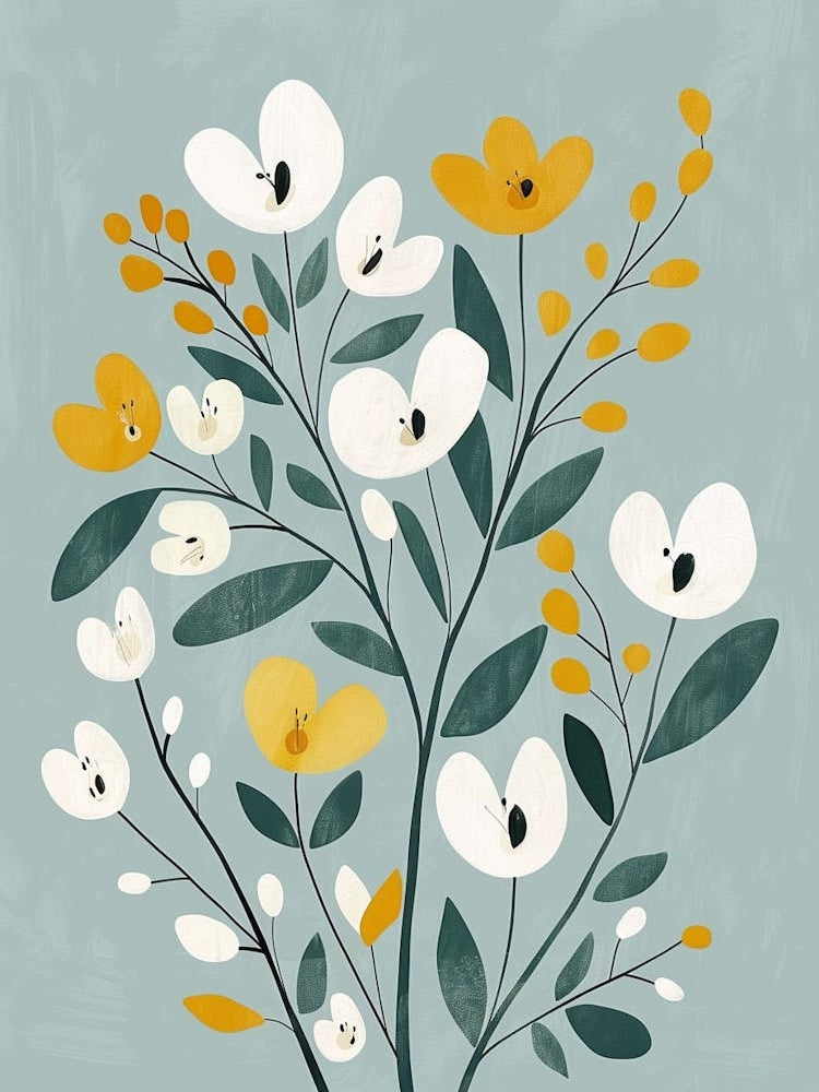 Pear Tree Flat Illustration 7