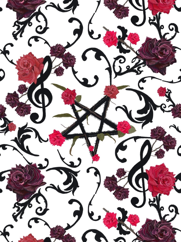 Gothic Red Roses