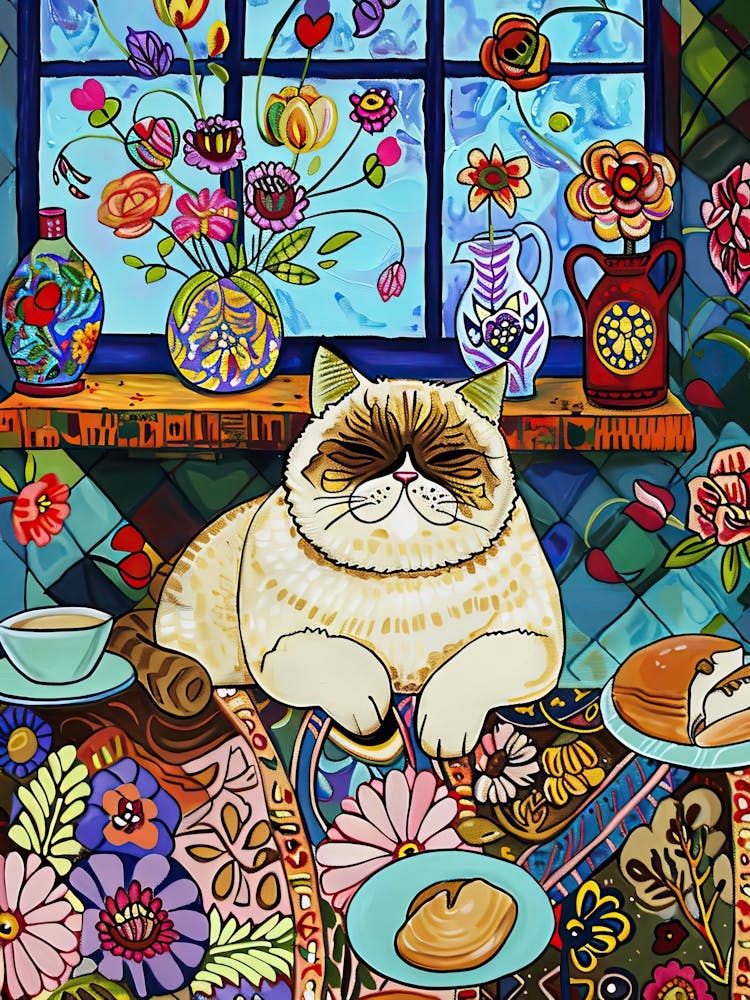 L'heure du Thé avec un Chat Exotic Shorthair 4