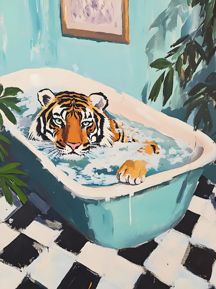 Tiger In The Tub