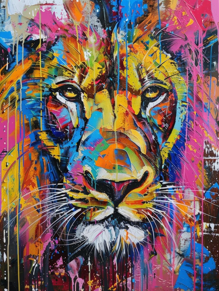 Peinture de Lion 6