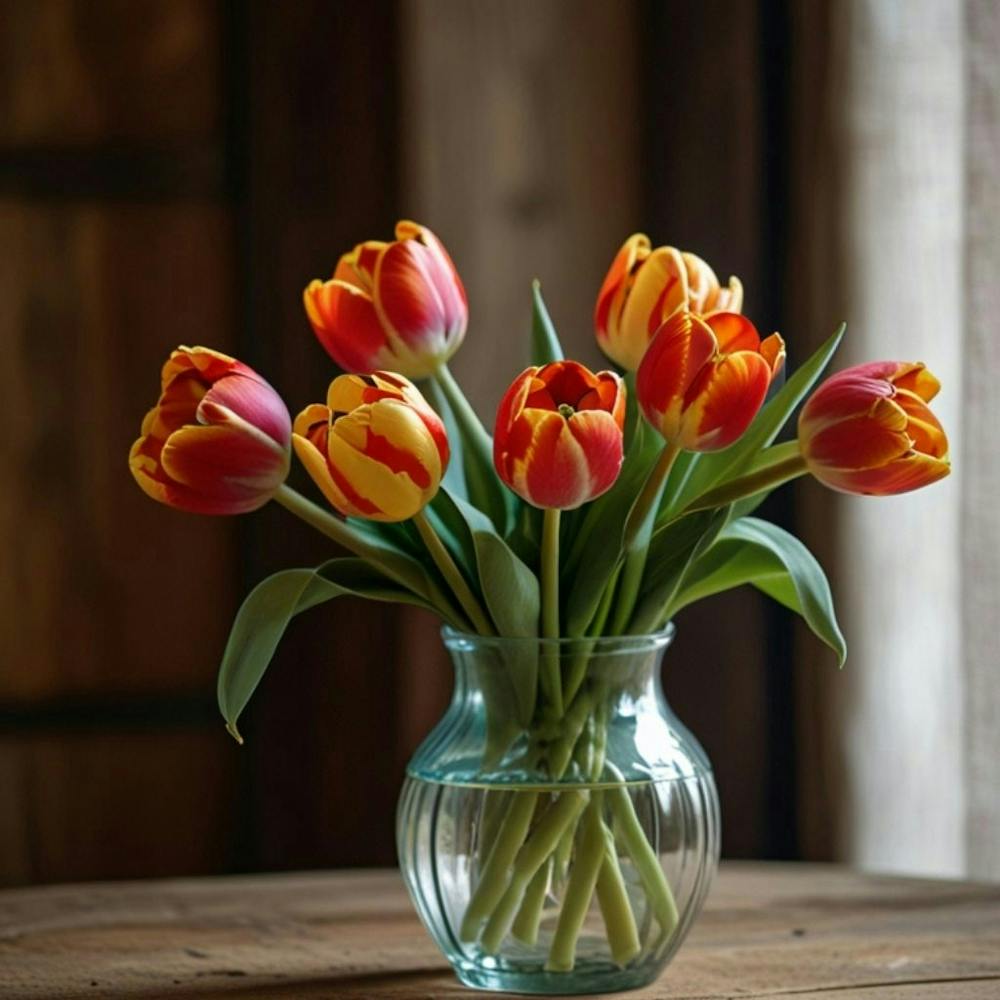 Tulips In A Vase 1