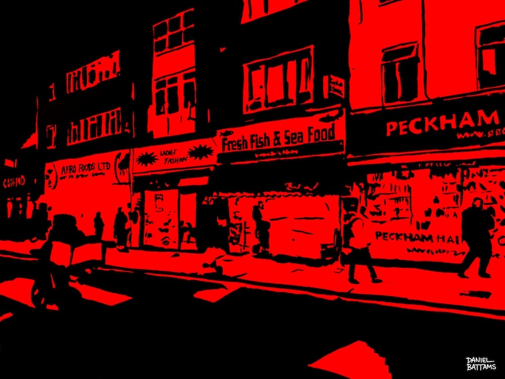 London Peckham High Street Red