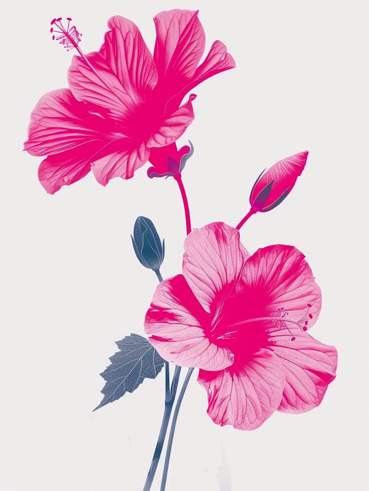 Hot Pink Hibiscus 1