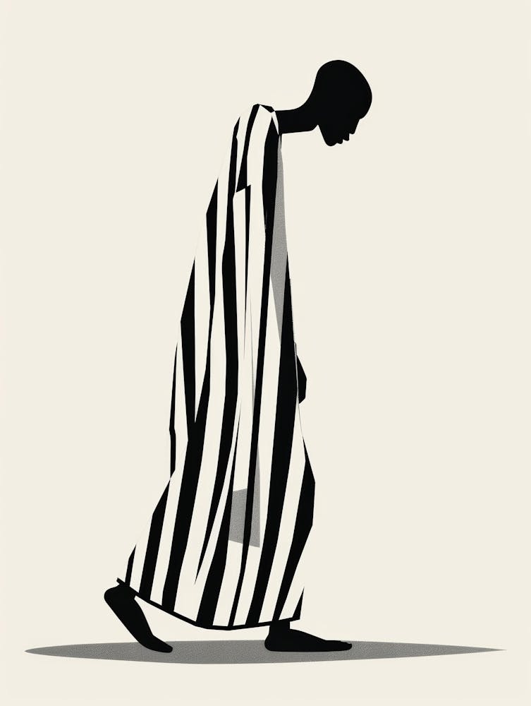 Silhouette Of A Man Walking