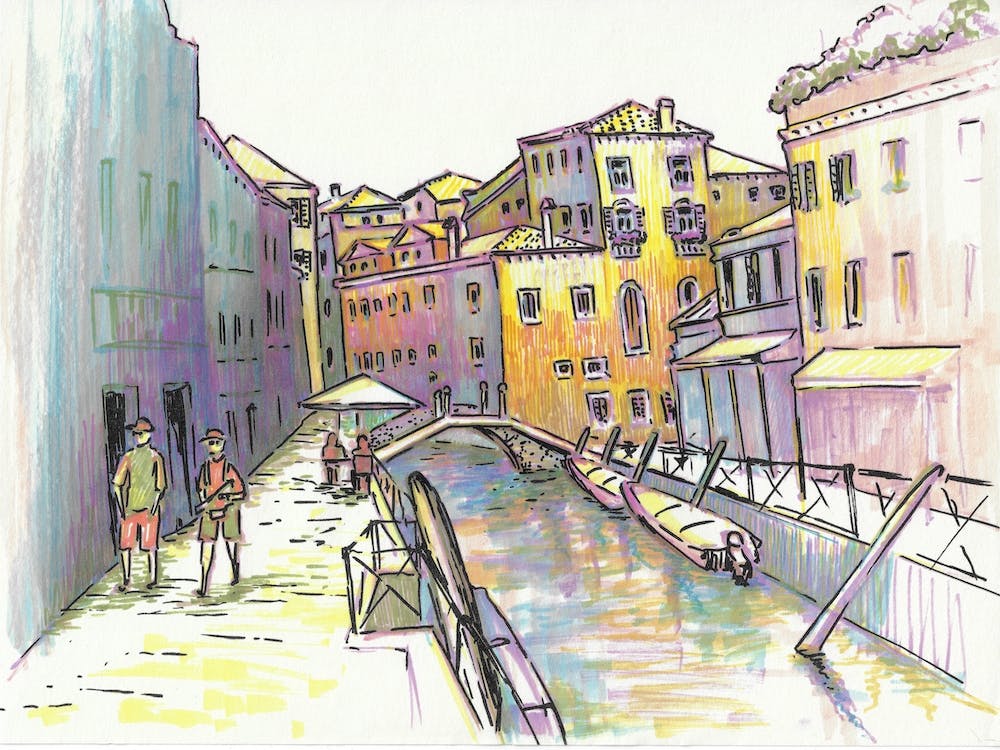 Colourful Venice Channels