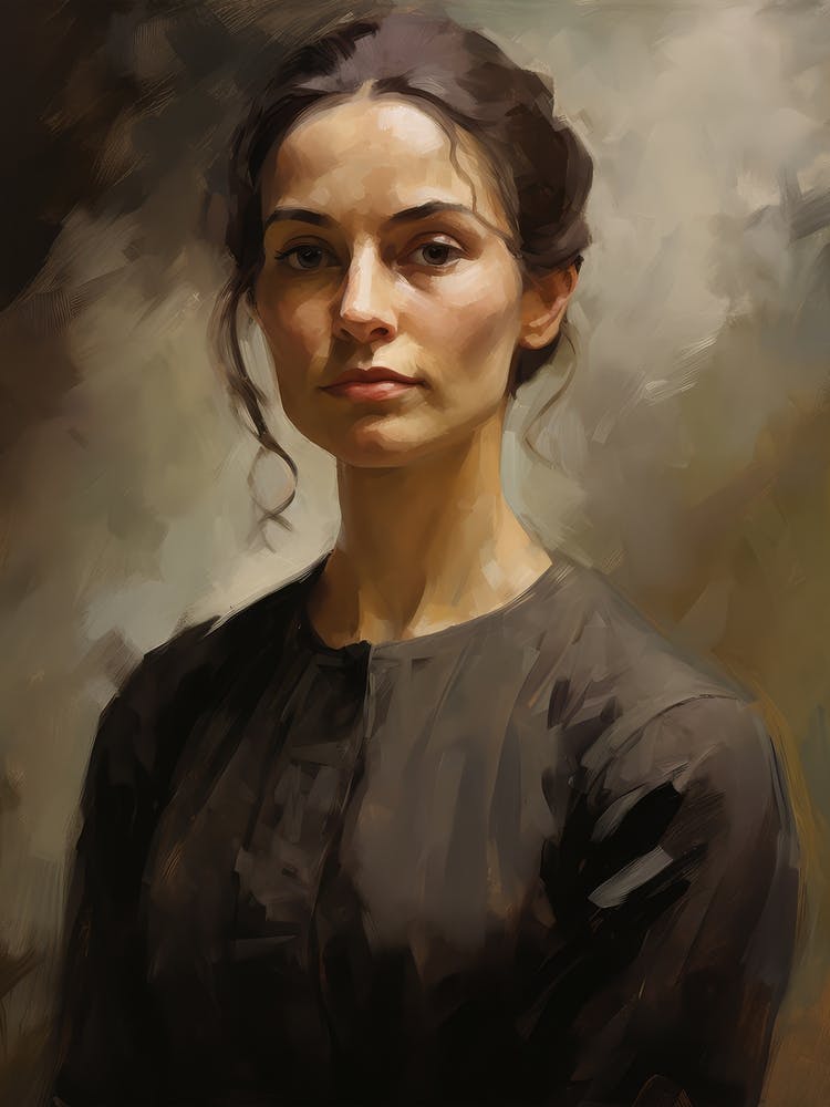 Vintage Portrait Painting