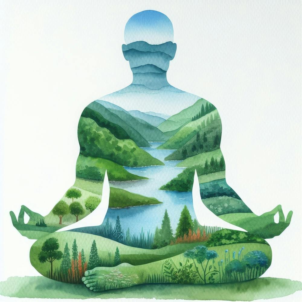 Meditating Man 1