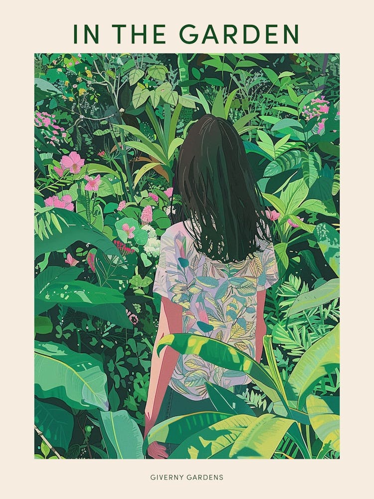 In The Garden Poster Giverny Gardens France