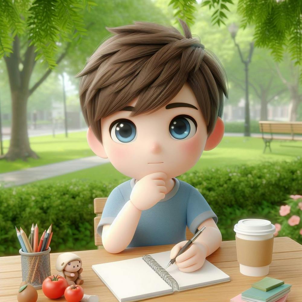 Boy thinking