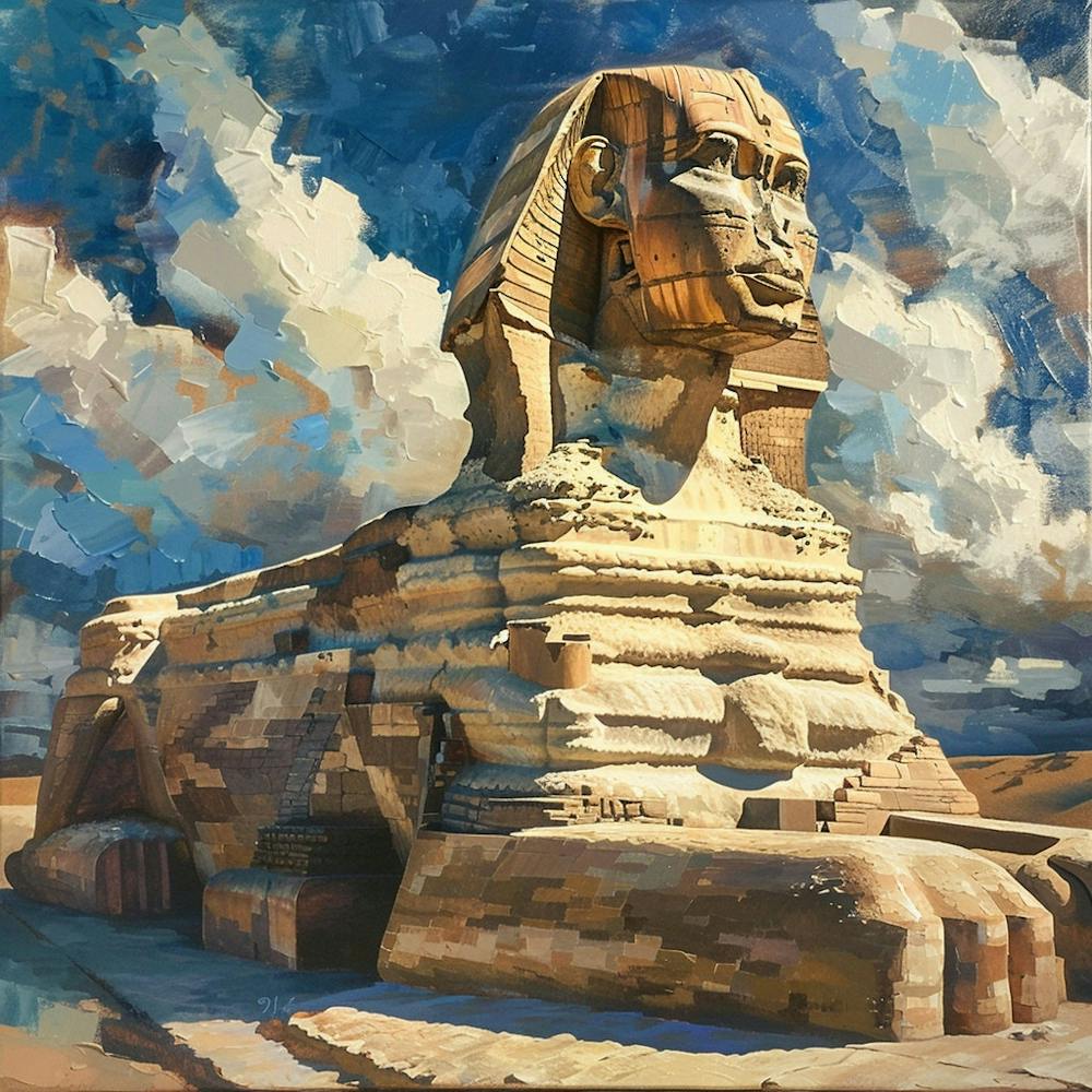 A Sphinx In Giza Oil Painting Illustration 1719991943 1