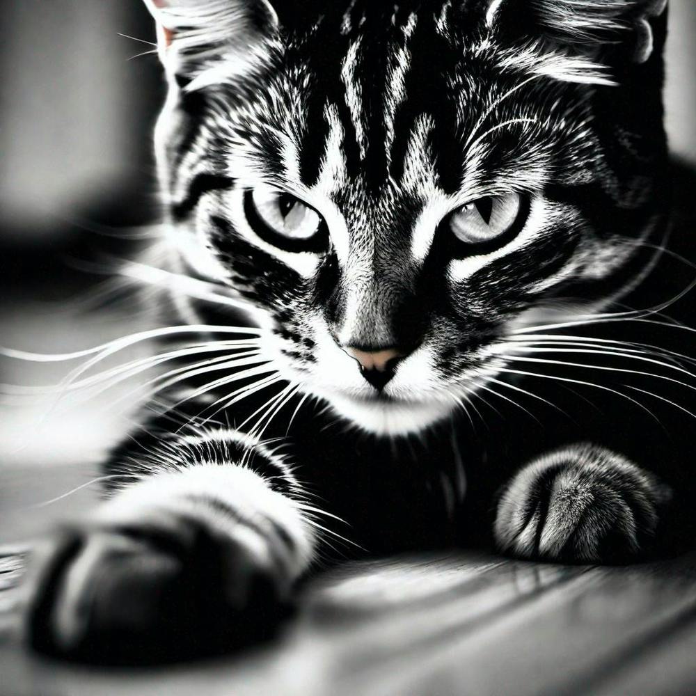 Black And White Cat 20