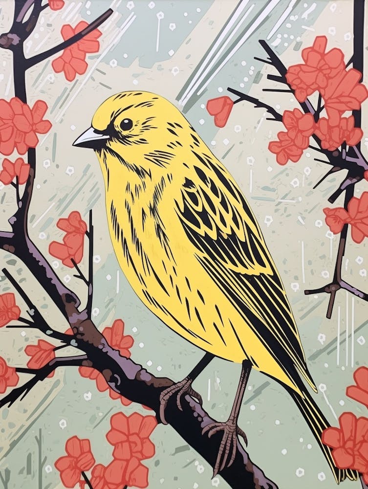 Bird Illustration Yellowhammer 4