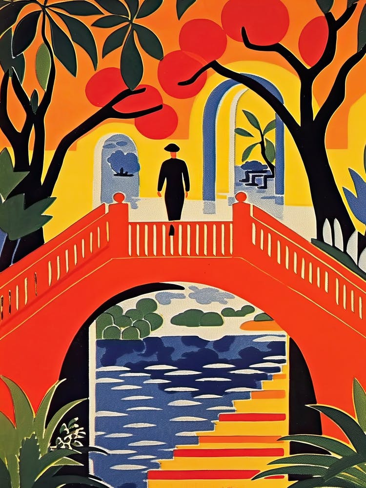 Alamillo Bridge, Seville, Spain Colourful 3