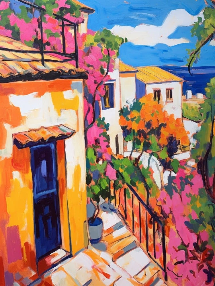 Kusadasi Turkey 3 Fauvist Painting