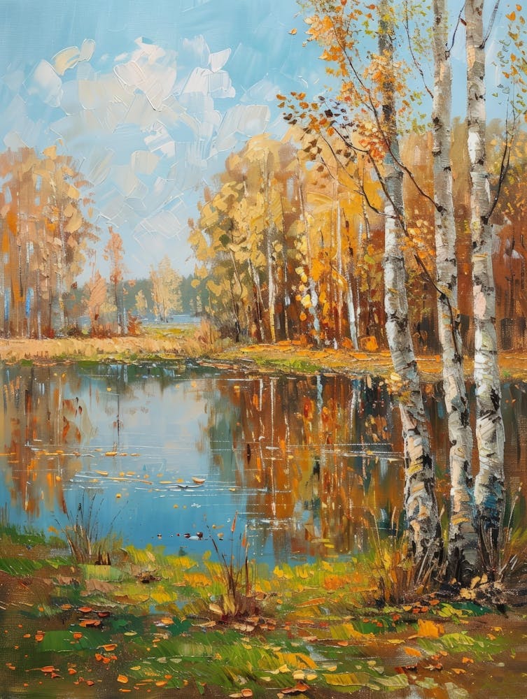 Autumn Birch Trees