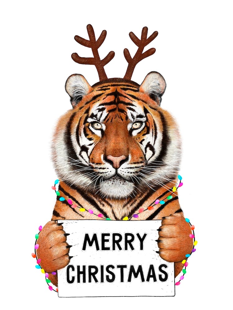 Tiger Merry Christmas