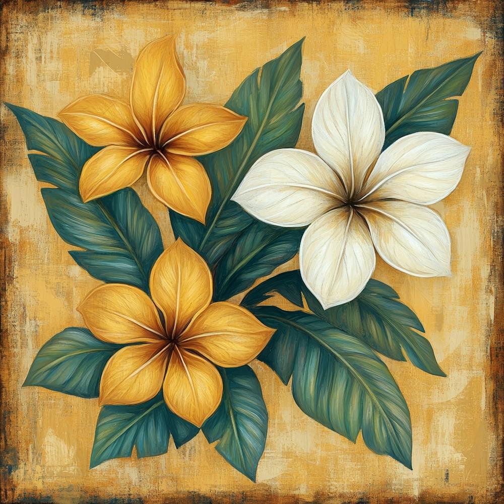 Hawaiian Flowers Art 3