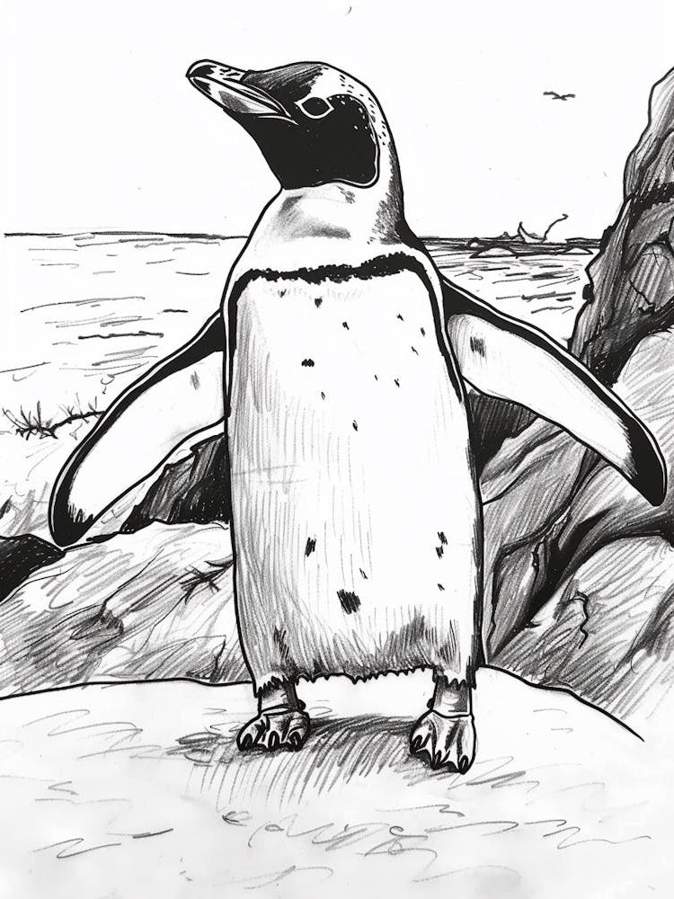 Emperor Penguin Exploring Their Environment 2