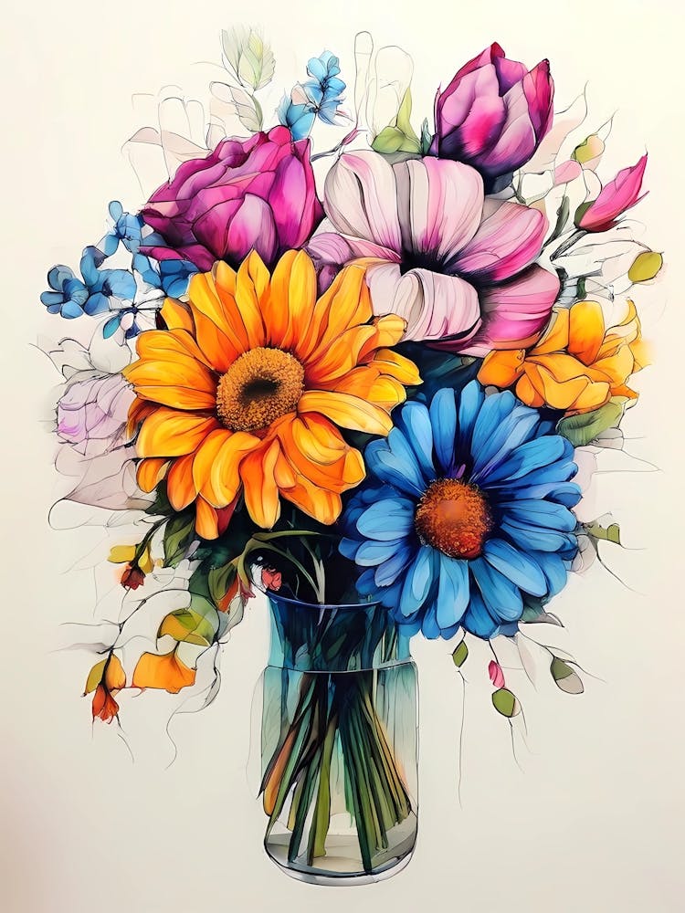 Blumen In Einer Vase 136