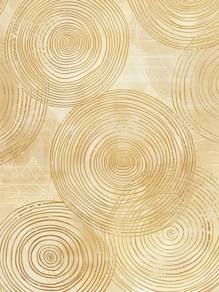 Circles On A Beige Background