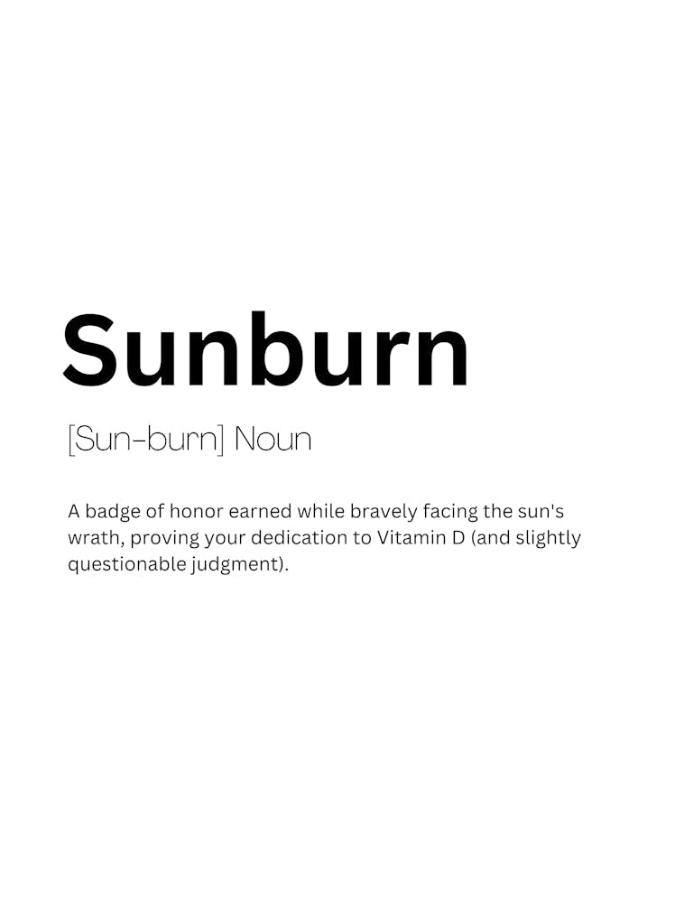 Sunburn Definition Meaning