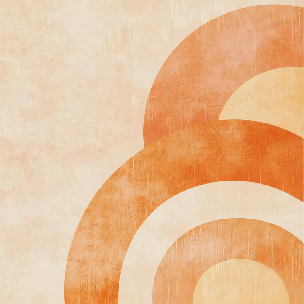 Abstract Orange Circles